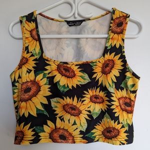 Sunflower Cropped Top